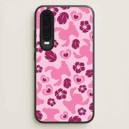 Pink Alien Silhouette Pattern  - Disney Phone Case for Huawei P30