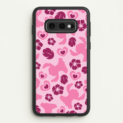 Pink Alien Silhouette Pattern  - Disney Phone Case for Galaxy S10e