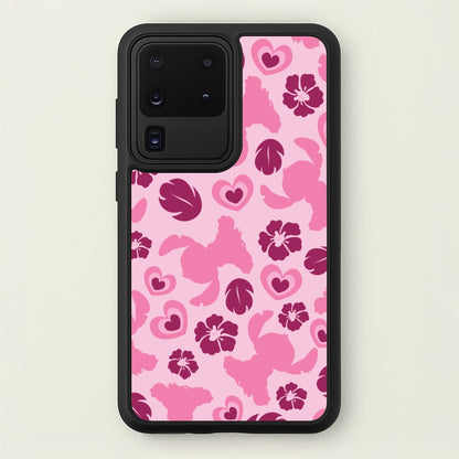 Pink Alien Silhouette Pattern  - Disney Phone Case for Galaxy S20 Ultra