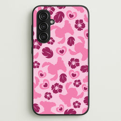 Pink Alien Silhouette Pattern  - Disney Phone Case for Galaxy S23FE