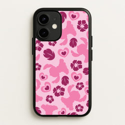 Pink Alien Silhouette Pattern  - Disney Phone Case for iPhone 12 / 12 Pro
