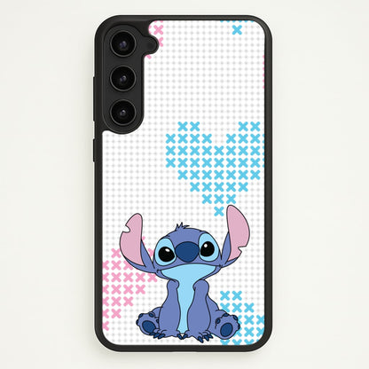 Blue Alien Hearts  - Disney Phone Case for Galaxy S23 Plus