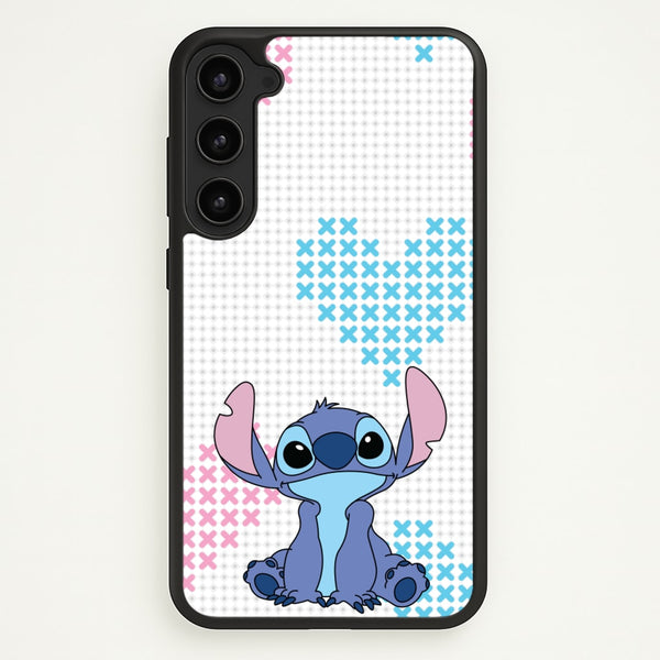 Blue Alien Hearts  - Disney Phone Case for Galaxy S23 Plus