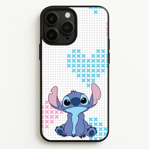 Blue Alien Hearts  - Disney Phone Case for iPhone 11 Pro Max
