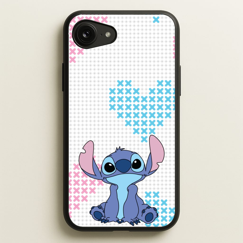 Blue Alien Hearts  - Disney Phone Case for iPhone 16e