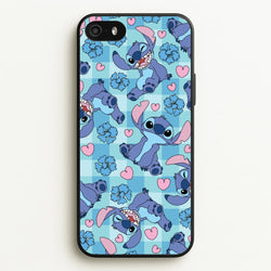 Blue Alien And Hearts Pattern  - Disney Phone Case for iPhone 5 / 5s / SE 2016