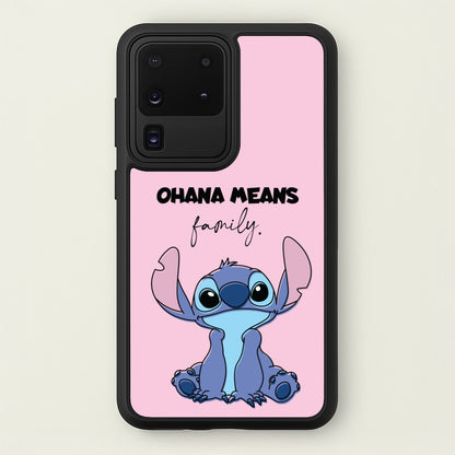 Ohana Means Family Pink  - Disney Phone Case for Galaxy S20 Ultra