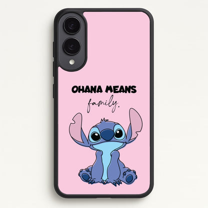 Ohana Means Family Pink  - Disney Phone Case for Galaxy S25 Edge