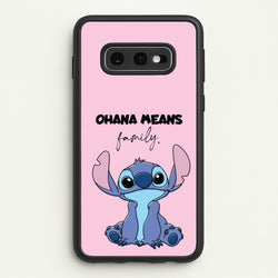 Ohana Means Family Pink  - Disney Phone Case for Galaxy S10e