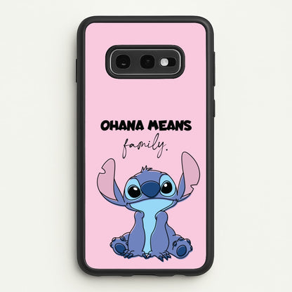 Ohana Means Family Pink  - Disney Phone Case for Galaxy S10e