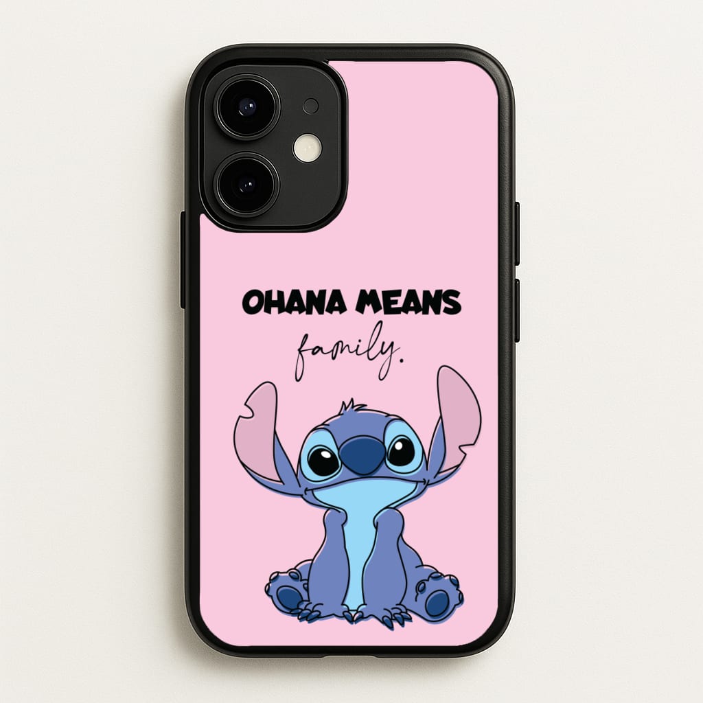 Ohana Means Family Pink  - Disney Phone Case for iPhone 12 Mini