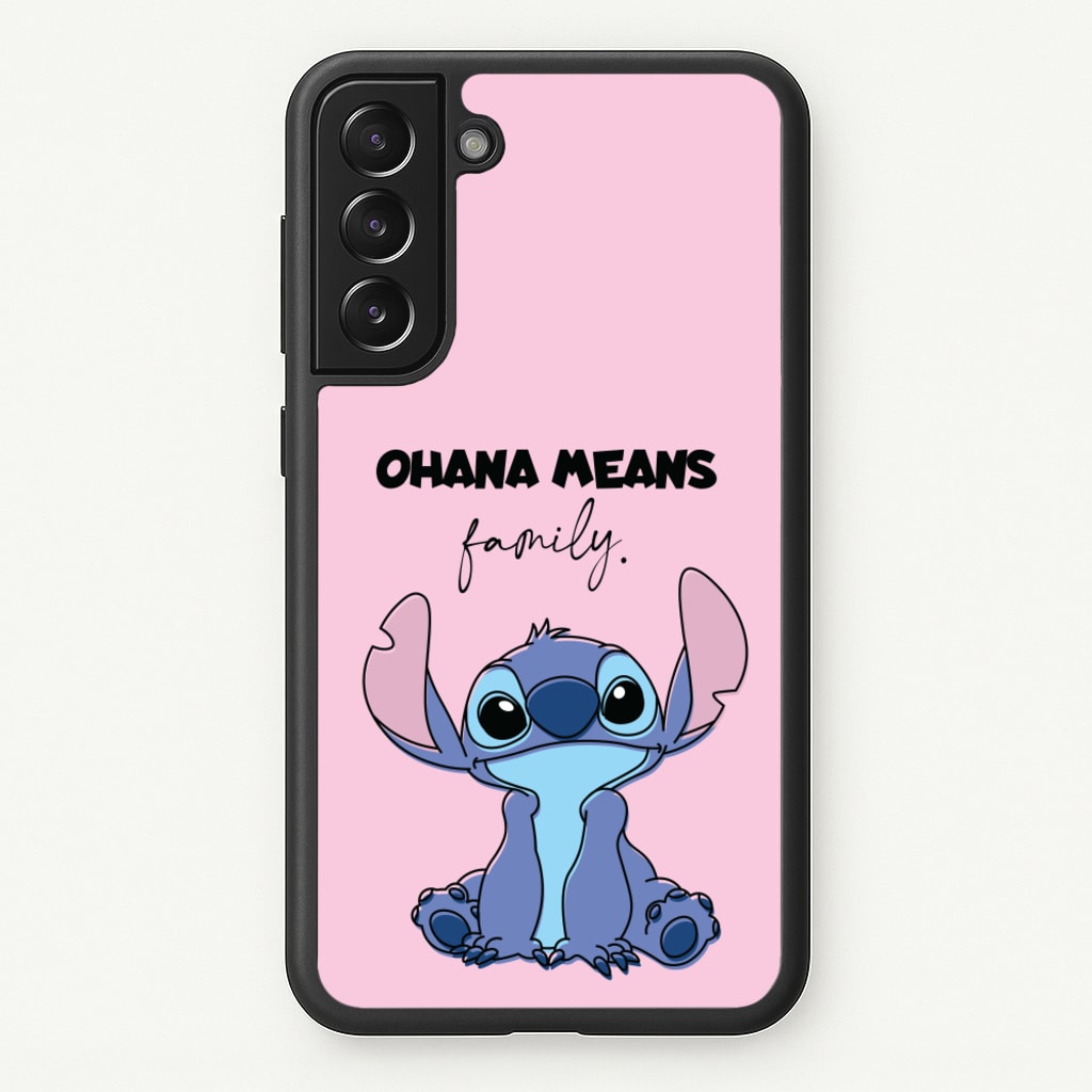 Ohana Means Family Pink  - Disney Phone Case for Galaxy S22 Plus