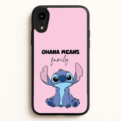 Ohana Means Family Pink  - Disney Phone Case for iPhone XR