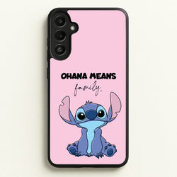 Ohana Means Family Pink  - Disney Phone Case for Galaxy A34