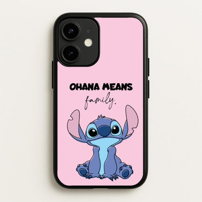 Ohana Means Family Pink  - Disney Phone Case for iPhone 12 / 12 Pro