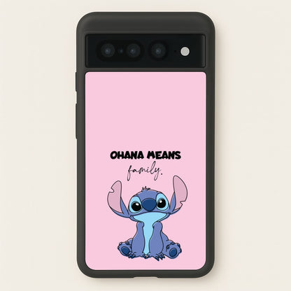 Ohana Means Family Pink  - Disney Phone Case for Google Pixel 7 Pro