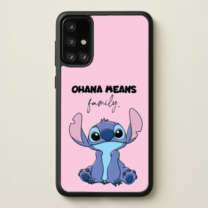 Ohana Means Family Pink  - Disney Phone Case for Galaxy A71