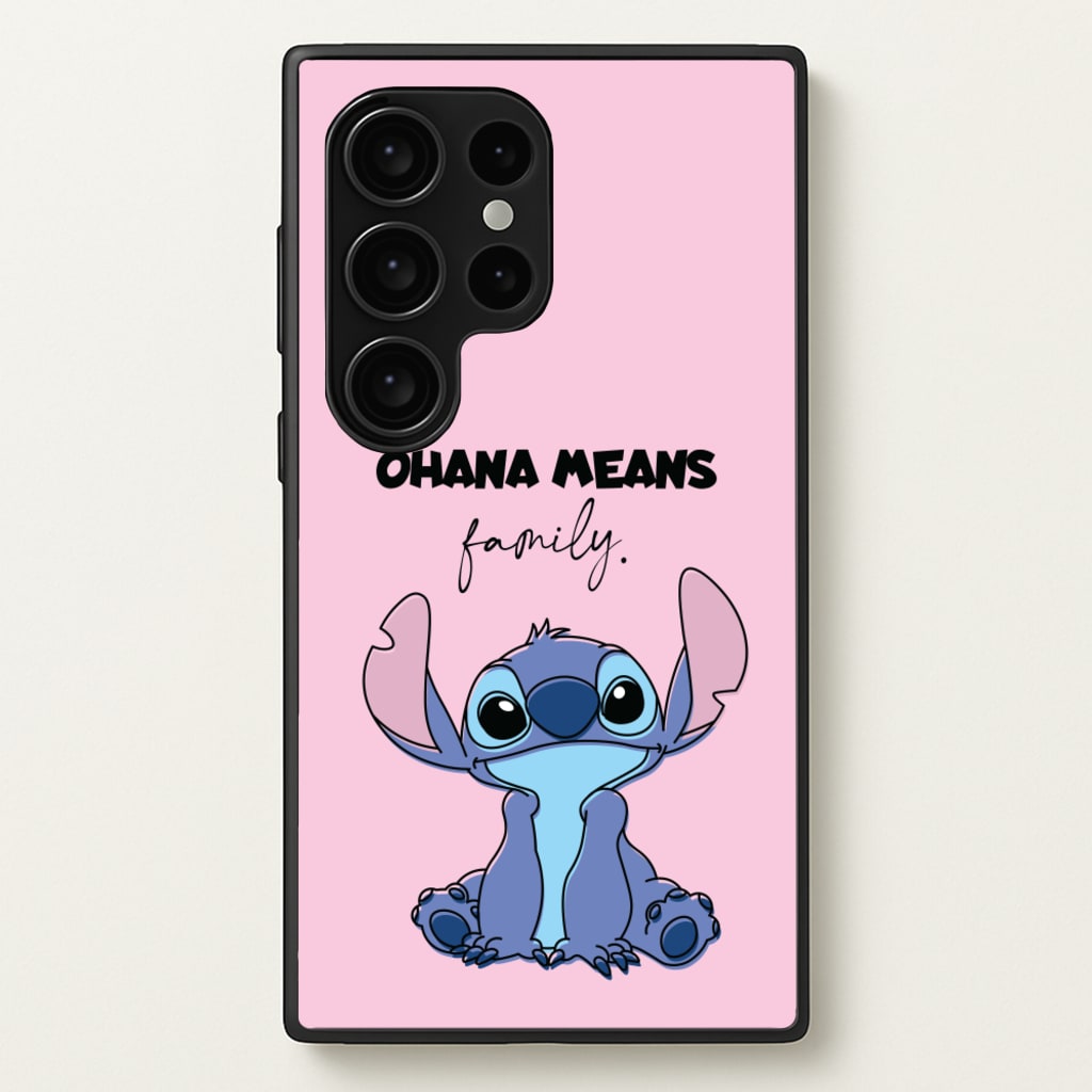 Ohana Means Family Pink  - Disney Phone Case for Galaxy S24 Ultra