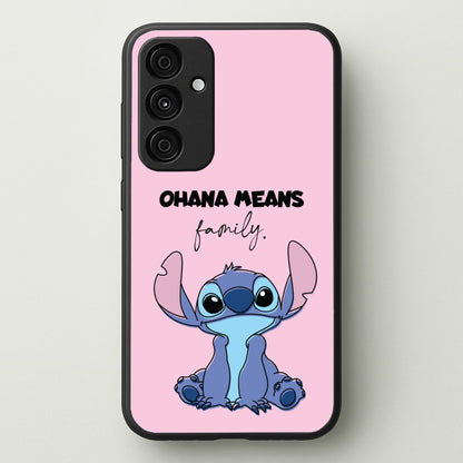 Ohana Means Family Pink  - Disney Phone Case for Galaxy A55