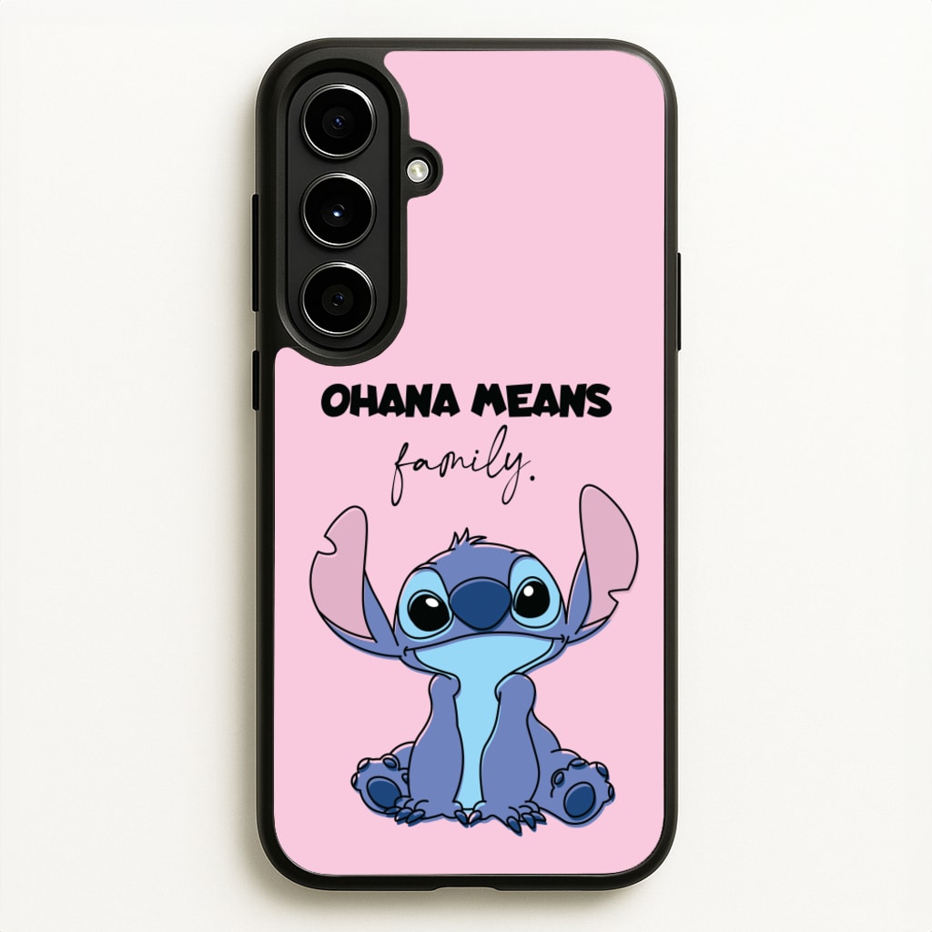 Ohana Means Family Pink  - Disney Phone Case for Galaxy A56