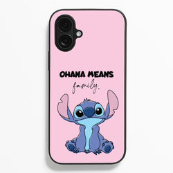 Ohana Means Family Pink Phone Case