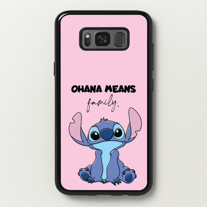 Ohana Means Family Pink  - Disney Phone Case for Galaxy S8