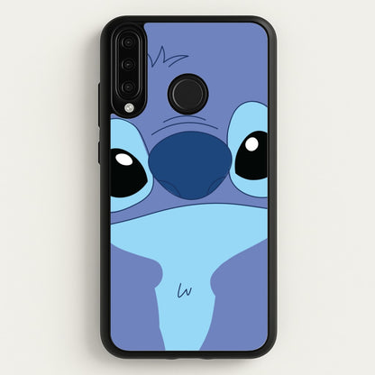 Blue Alien Face  - Disney Phone Case for Huawei P30 Lite