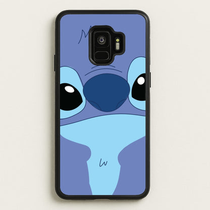 Blue Alien Face  - Disney Phone Case for Galaxy S9