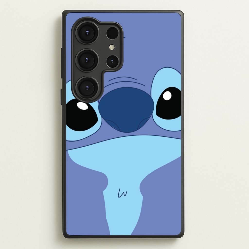 Blue Alien Face  - Disney Phone Case for Galaxy S25 Ultra