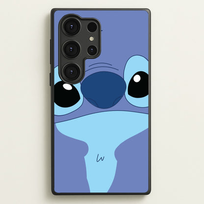 Blue Alien Face  - Disney Phone Case for Galaxy S25 Ultra