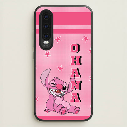 Pink Alien Ohana  - Disney Phone Case for Huawei P30