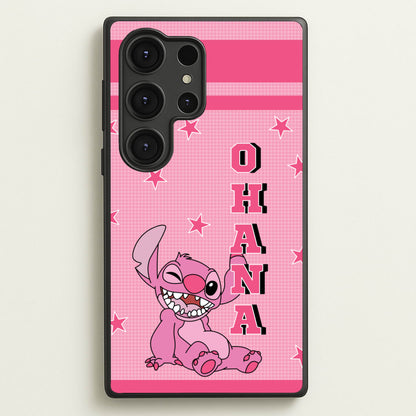 Pink Alien Ohana  - Disney Phone Case for Galaxy S25 Ultra