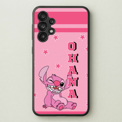 Pink Alien Ohana  - Disney Phone Case for Galaxy A13