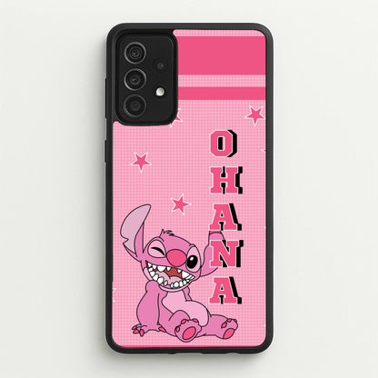 Pink Alien Ohana  - Disney Phone Case for Galaxy A52 / A52s