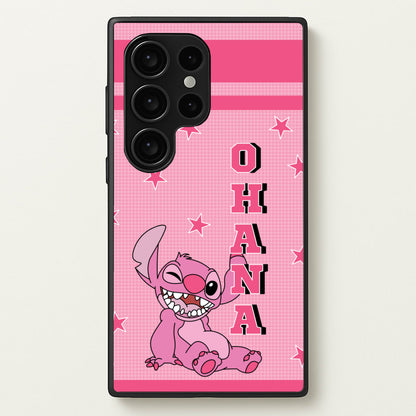 Pink Alien Ohana  - Disney Phone Case for Galaxy S24 Ultra