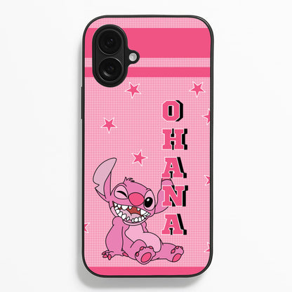 Pink Alien Ohana  - Disney Phone Case for iPhone 16 Plus