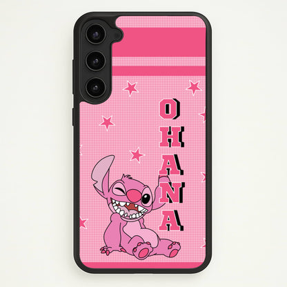 Pink Alien Ohana  - Disney Phone Case for Galaxy S23