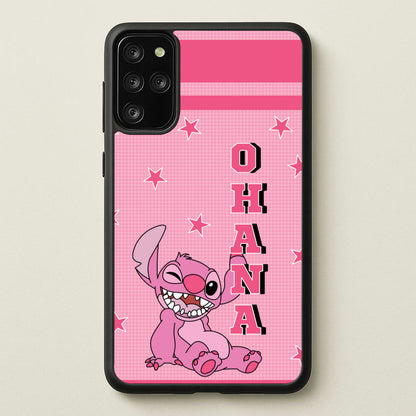 Pink Alien Ohana  - Disney Phone Case for Galaxy S20 Plus
