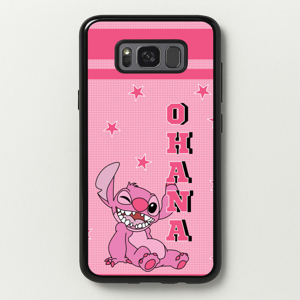 Pink Alien Ohana  - Disney Phone Case for Galaxy S8 Plus