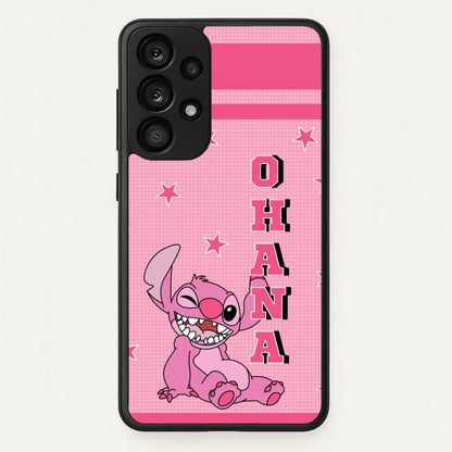 Pink Alien Ohana  - Disney Phone Case for Galaxy A33