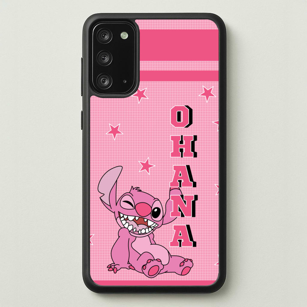 Pink Alien Ohana  - Disney Phone Case for Galaxy Note 20