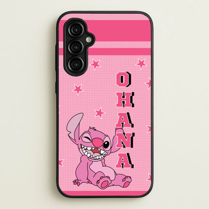 Pink Alien Ohana  - Disney Phone Case for Galaxy A54