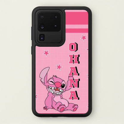 Pink Alien Ohana  - Disney Phone Case for Galaxy S20 Ultra