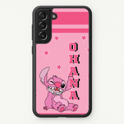 Pink Alien Ohana  - Disney Phone Case for Galaxy S21FE