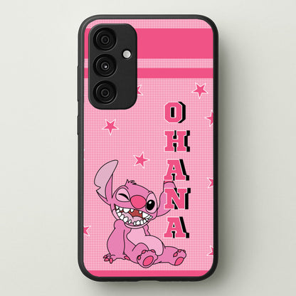Pink Alien Ohana  - Disney Phone Case for Galaxy A55