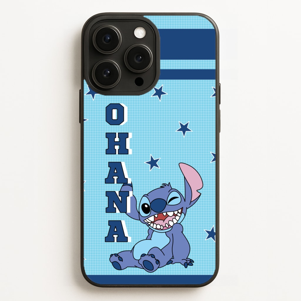 Blue Alien Ohana Phone Case