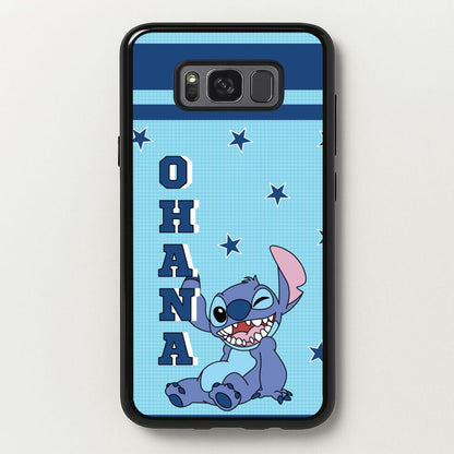 Blue Alien Ohana  - Disney Phone Case for Galaxy S8