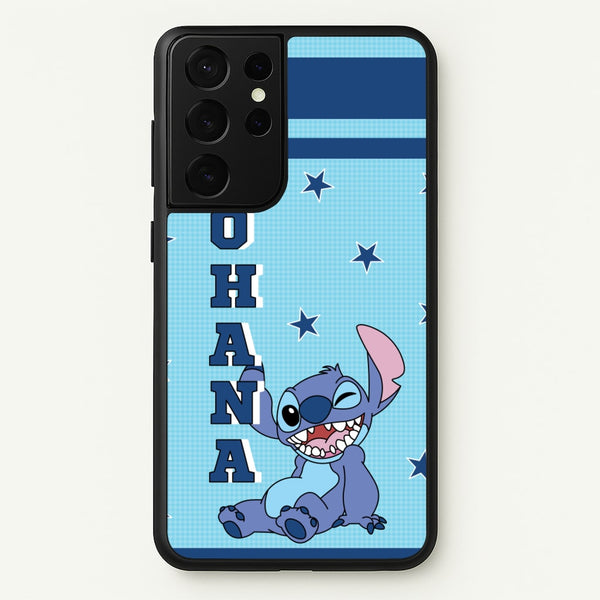 Blue Alien Ohana  - Disney Phone Case for Galaxy S21 Ultra