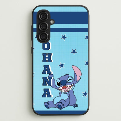 Blue Alien Ohana  - Disney Phone Case for Galaxy S23FE
