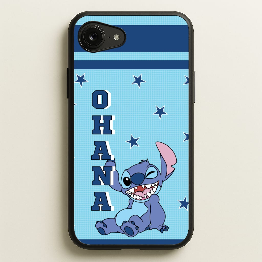 Blue Alien Ohana  - Disney Phone Case for iPhone 16e